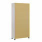 Kendall Fluted 36 In Wide 2 Door Storage Cabinet - White