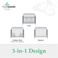 Ivy 3 in 1 Convertible Metal Crib - Dove Gray