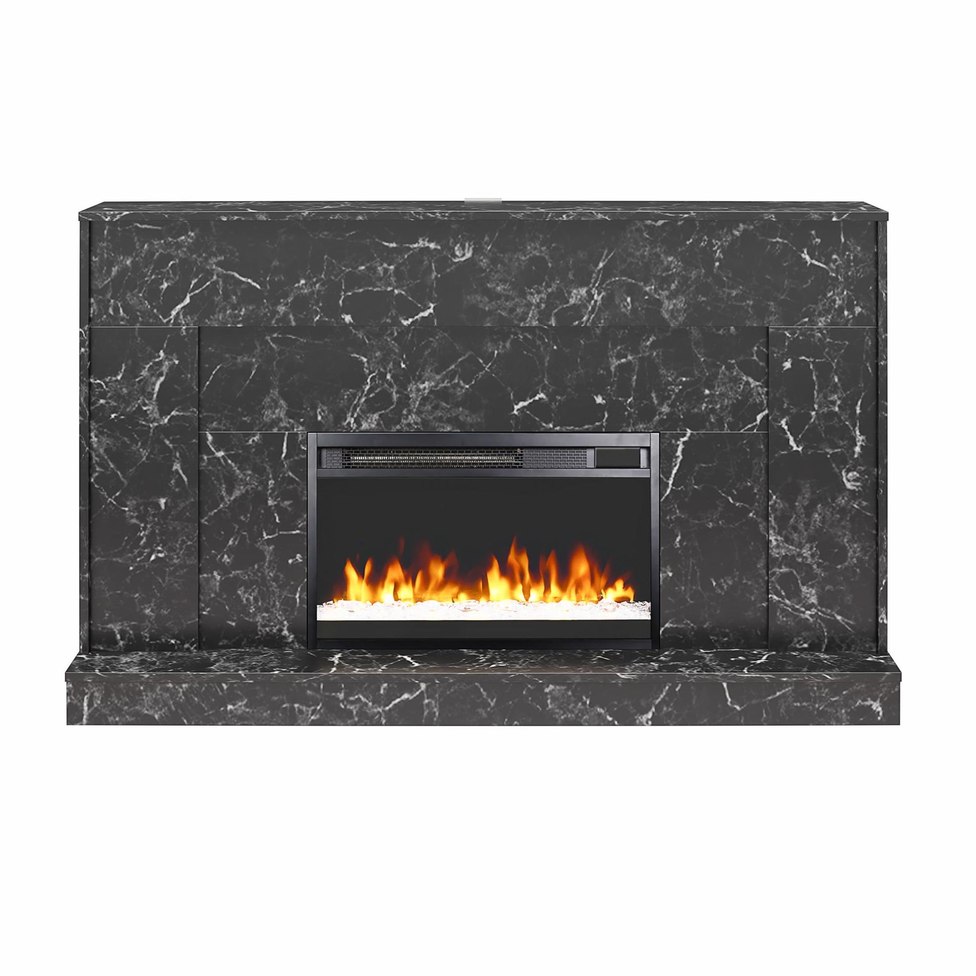 Liberty Mantel Fireplace - Black Marble