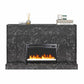 Liberty Mantel Fireplace - Black Marble