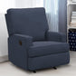 Baby Relax Salma Glider Rocker Recliner Chair, Navy Chenille - Navy