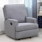 Baby Relax Salma Glider Rocker Recliner Chair, Gray Chenille - Gray