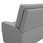 Rylan Upholstered Swivel Glider Recliner Chair with Square Back - Gray