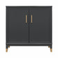 Westerleigh 2 Door Accent Cabinet - Black