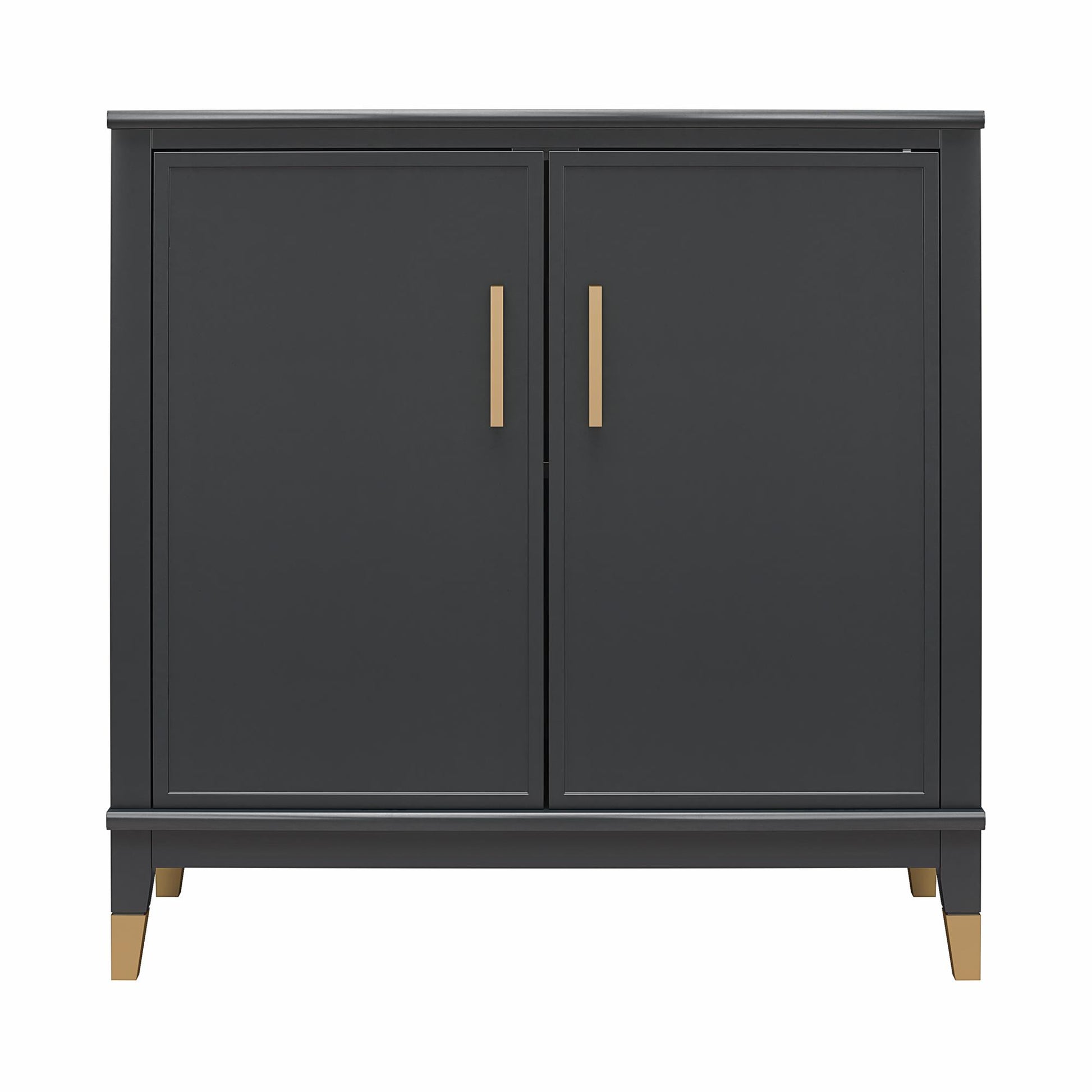 Westerleigh 2 Door Accent Cabinet - Black