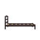 Braylon Twin Sized Wooden Bed Frame with Wood Slats - Espresso