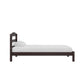 Braylon Twin Sized Wooden Bed Frame with Wood Slats - Espresso