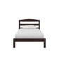 Braylon Twin Sized Wooden Bed Frame with Wood Slats - Espresso