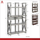Wildwood Wood Veneer Bookcase/Room Divider with 8 Shelves - Espresso