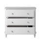 Rowan Valley Linden 3 Drawer Dresser with Wood Feet - White