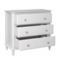 Rowan Valley Linden 3 Drawer Dresser with Wood Feet - White