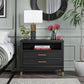 Westerleigh Wide Nightstand - Black