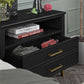 Westerleigh Wide Nightstand - Black