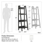 Lawrence 4 Shelf Ladder Bookcase Bundle, Set of 2  - White