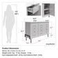 Liberty 3 Door Accent Cabinet - Dove Gray