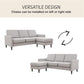 Winston Reversible Sofa Sectional - Light Gray