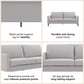 Winston Sofa with Pocket Coils - Light Gray