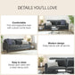 Winston Sofa with Pocket Coils - Dark Gray