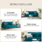 Winston Sofa with Pocket Coils - Green