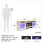 Luna 65 In Fireplace TV Stand - Ivory Oak