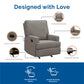 Baby Relax Salma Rocker Recliner Chair, Taupe Chenille - Taupe