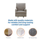 Baby Relax Salma Rocker Recliner Chair, Taupe Chenille - Taupe