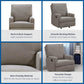 Baby Relax Salma Rocker Recliner Chair, Taupe Chenille - Taupe