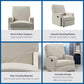 Baby Relax Salma Rocker Recliner Chair, Beige Chenille - Beige