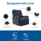 Baby Relax Salma Rocker Recliner Chair, Navy Chenille - Navy