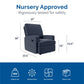 Baby Relax Salma Rocker Recliner Chair, Navy Chenille - Navy