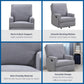Baby Relax Salma Rocker Recliner Chair, Gray Chenille - Gray