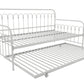 Bright Pop Metal Daybed with Trundle - White - Twin