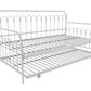 Bright Pop Metal Daybed with Trundle - White - Twin