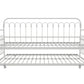Bright Pop Metal Daybed with Trundle - White - Twin