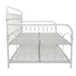 Bright Pop Metal Daybed with Trundle - White - Twin