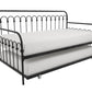 Bright Pop Metal Daybed with Trundle - Black - Twin