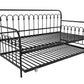 Bright Pop Metal Daybed with Trundle - Black - Twin