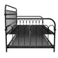 Bright Pop Metal Daybed with Trundle - Black - Twin