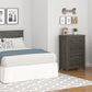 Farmington Rustic Farmhouse Nightstand with 1 Drawer - Weathered Oak