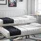 Bright Pop Metal Daybed with Trundle - White - Twin