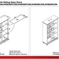 Aaron Lane Tall Bookcase with 2 Sliding Glass Doors - Red