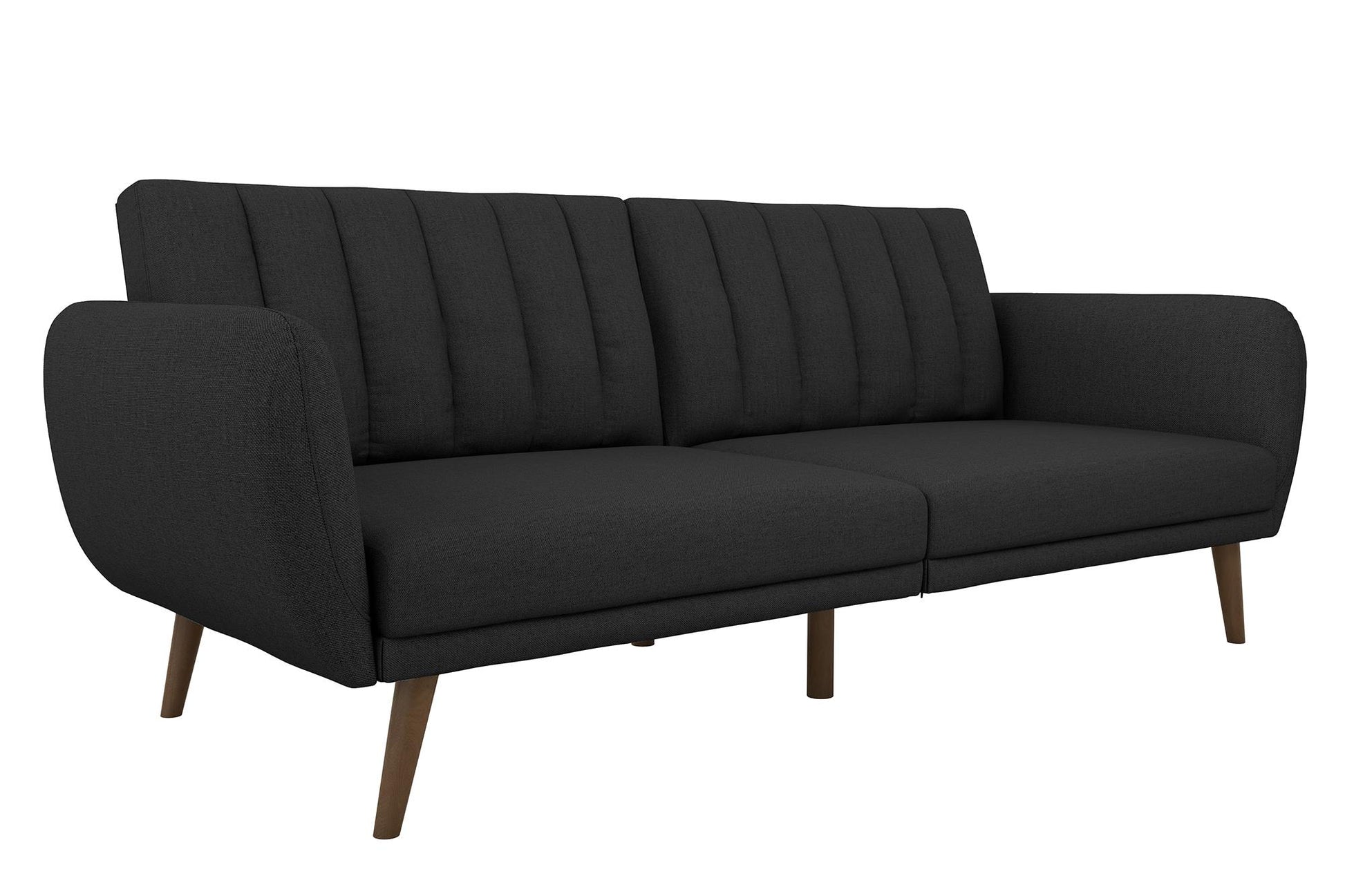 Brittany Futon - Dark Gray Linen