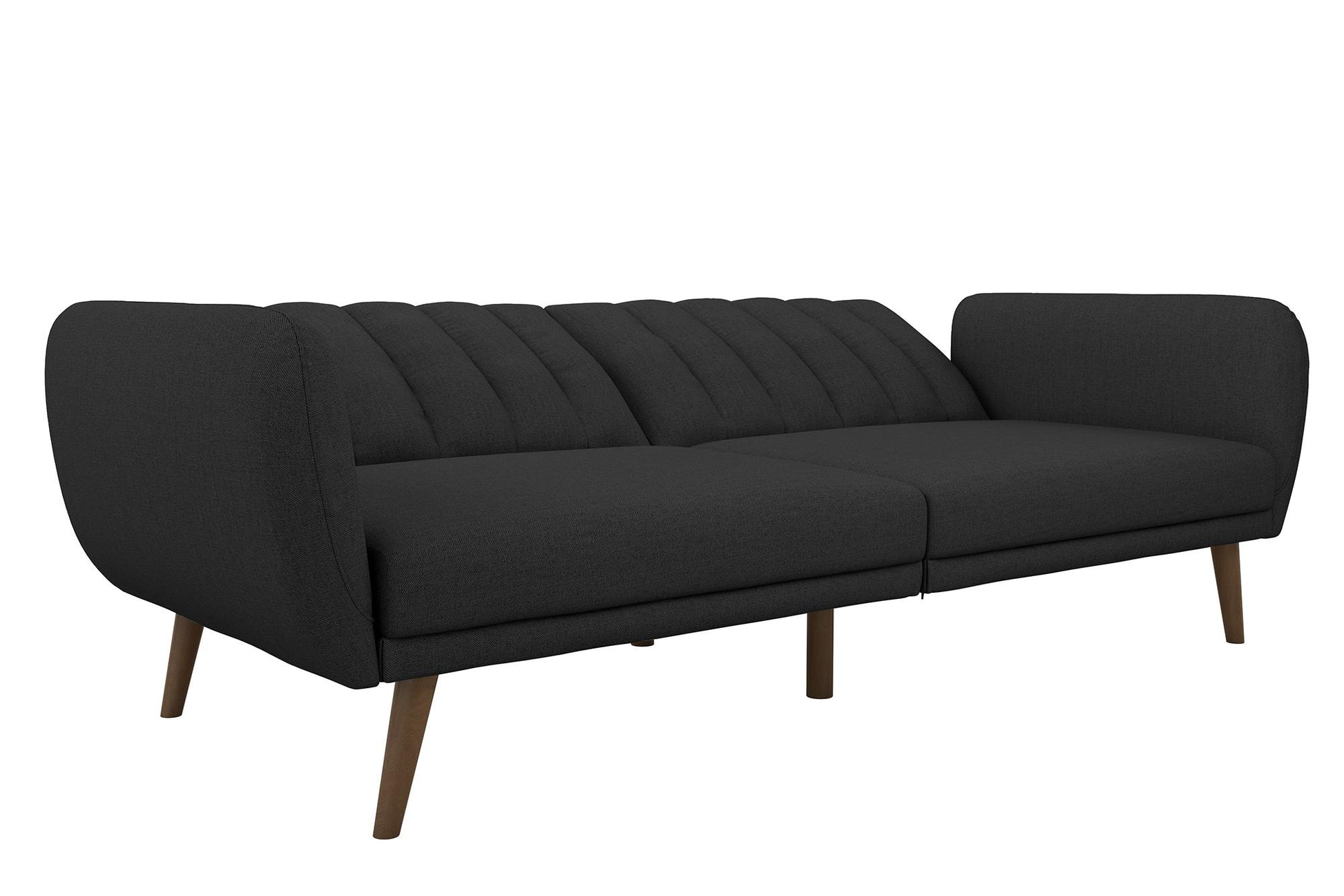 Brittany Futon - Dark Gray Linen