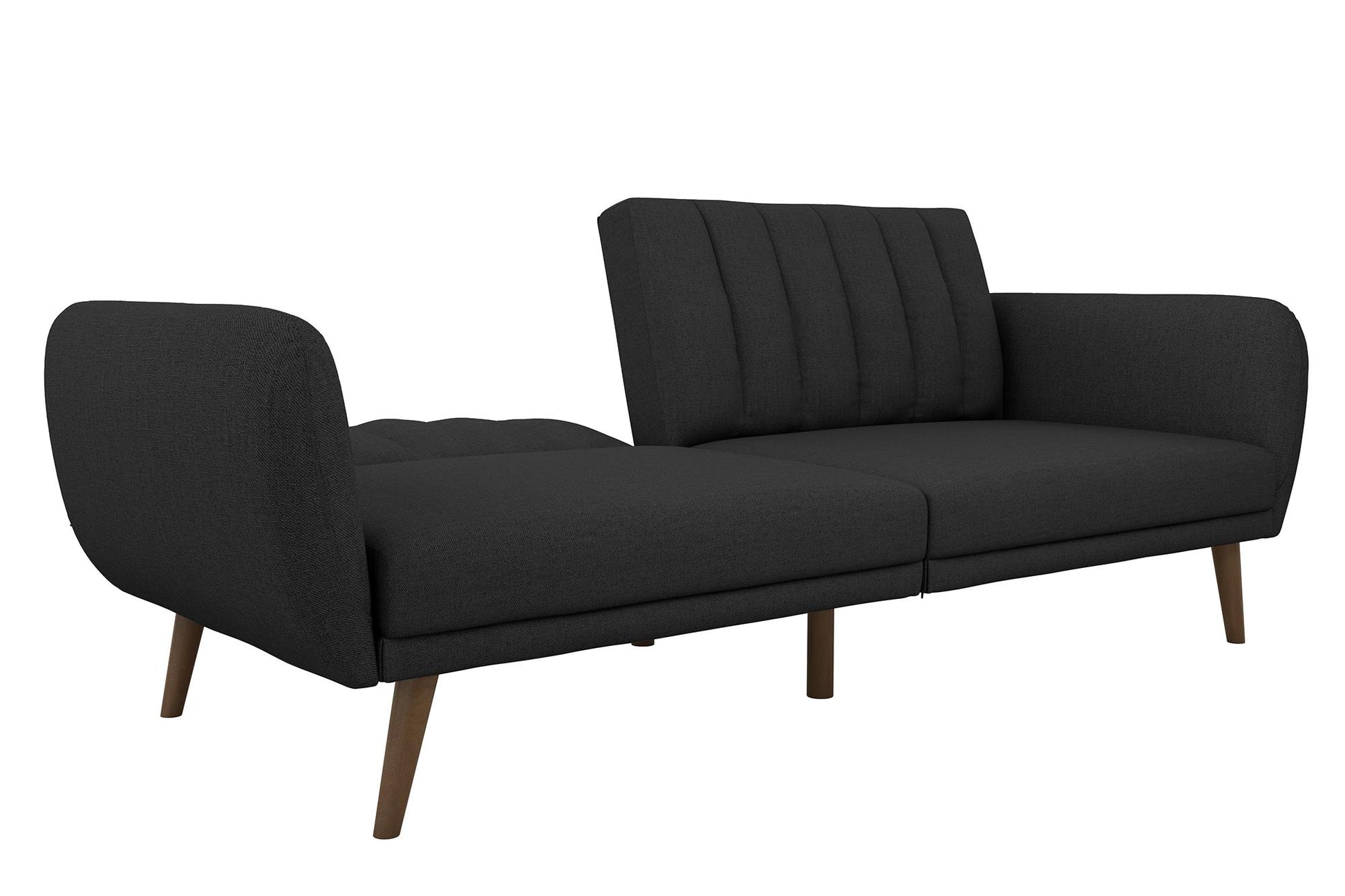 Brittany Futon - Dark Gray Linen
