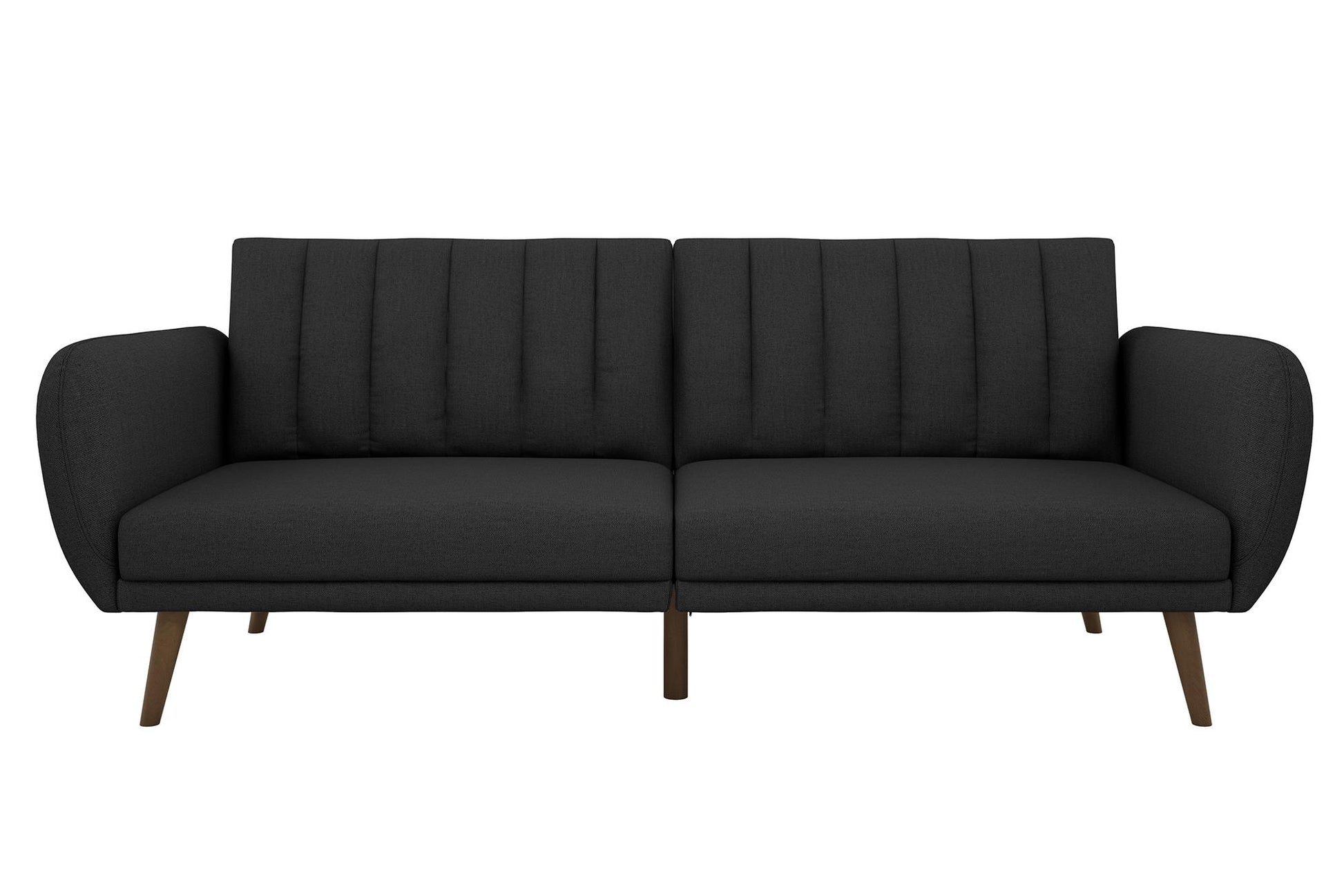 Brittany Futon - Dark Gray Linen