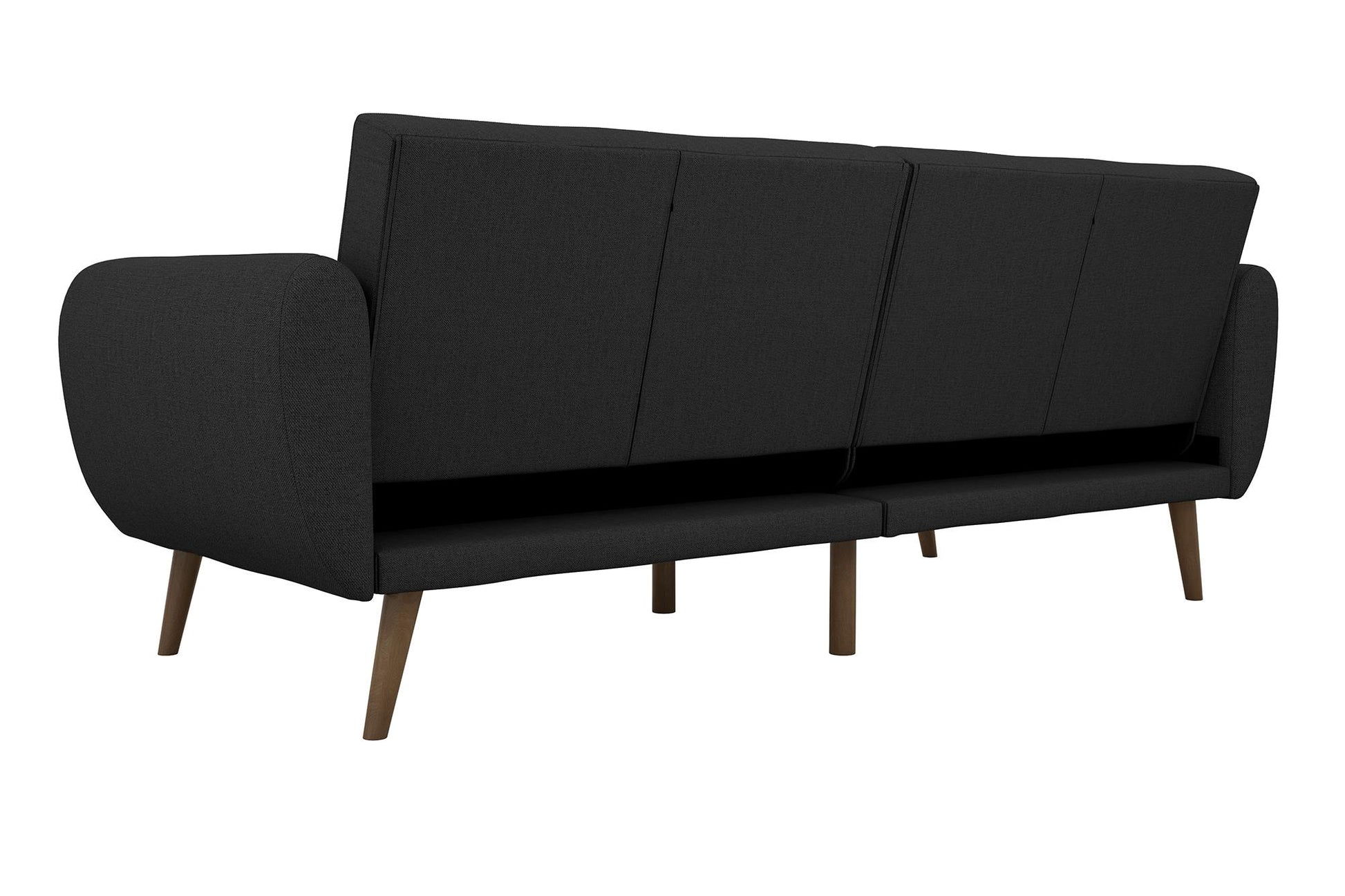 Brittany Futon - Dark Gray Linen