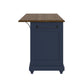 DHP Kelsey Kitchen Island with 2, Blue - Blue