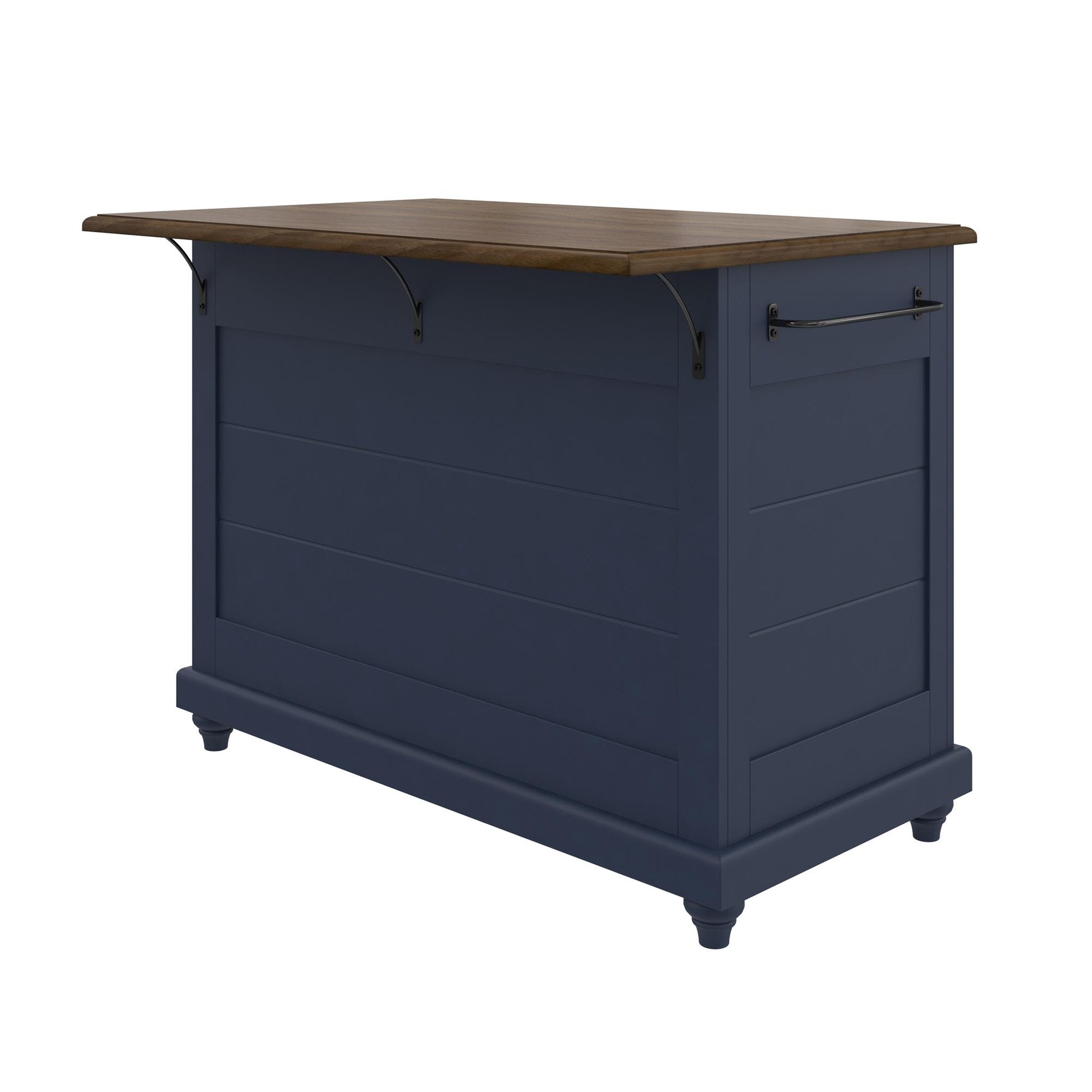 DHP Kelsey Kitchen Island with 2, Blue - Blue