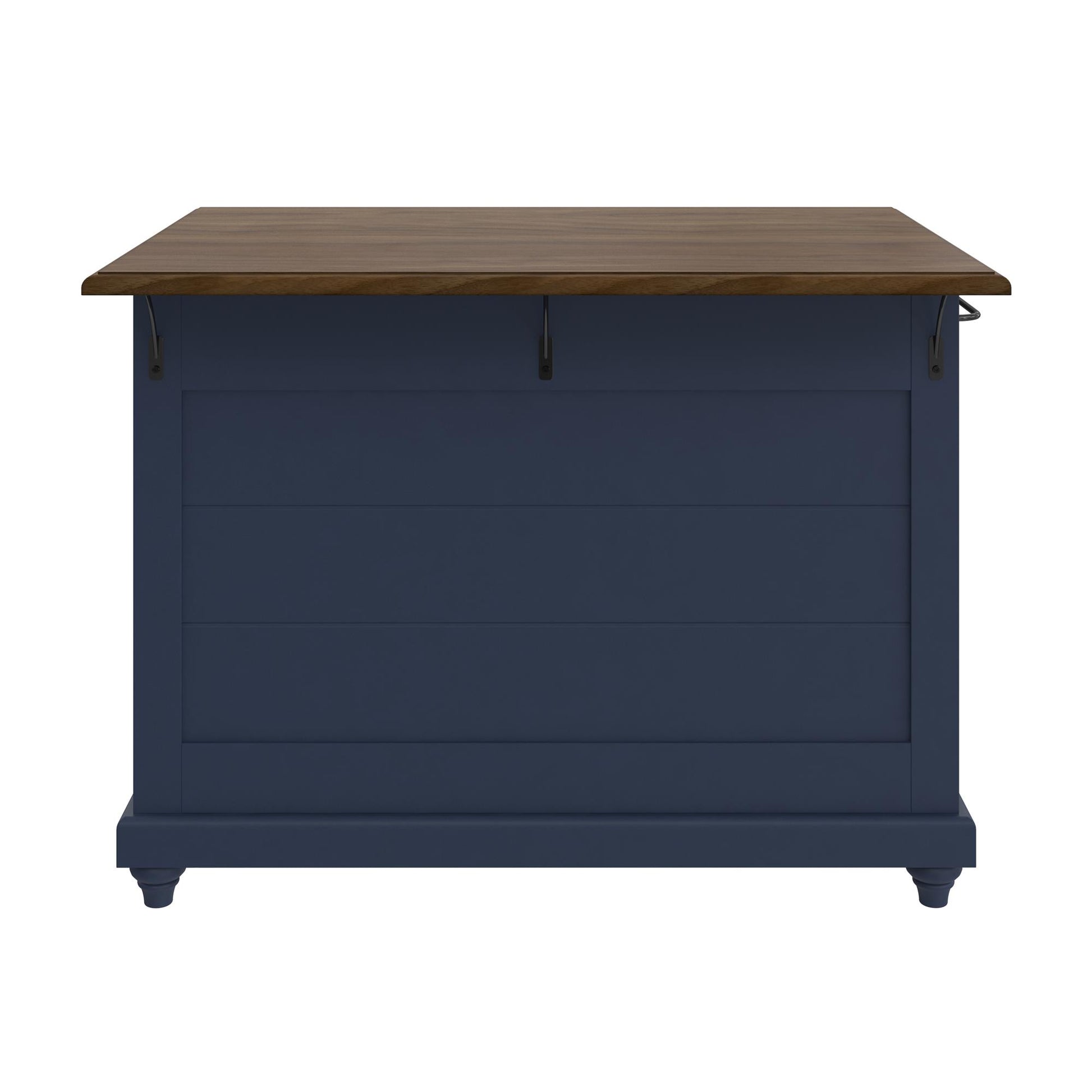 DHP Kelsey Kitchen Island with 2, Blue - Blue