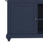 DHP Kelsey Kitchen Island with 2, Blue - Blue